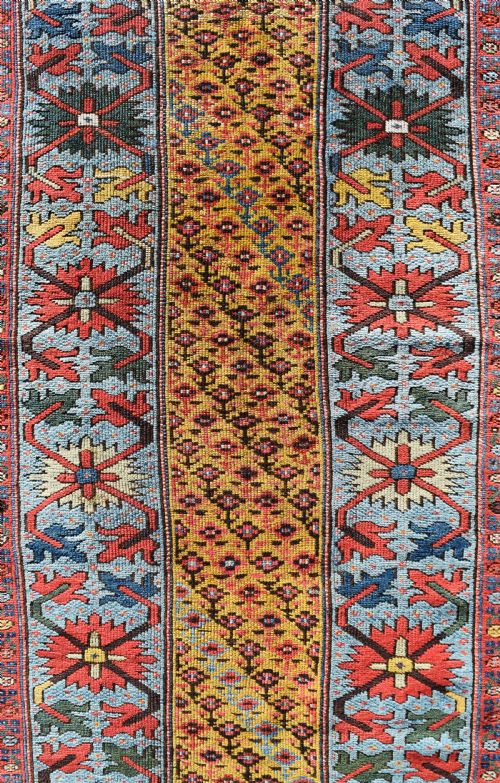 ANTIQUE KURDISH LONG NARROW COUNTRY HOUSE RUNNER 503X89 CM - ADDITIONAL PHOTO 2