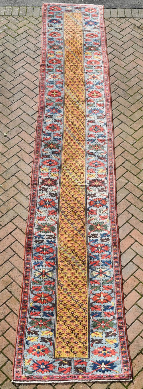 ANTIQUE KURDISH LONG NARROW COUNTRY HOUSE RUNNER 503X89 CM - ADDITIONAL PHOTO 5