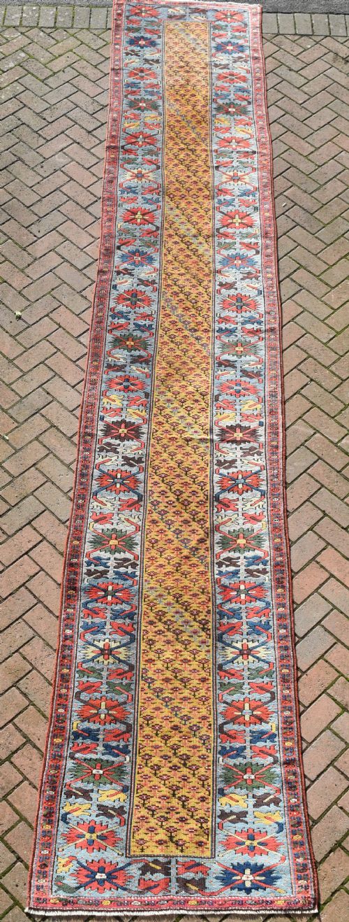 ANTIQUE KURDISH LONG NARROW COUNTRY HOUSE RUNNER 503X89 CM - ADDITIONAL PHOTO 7