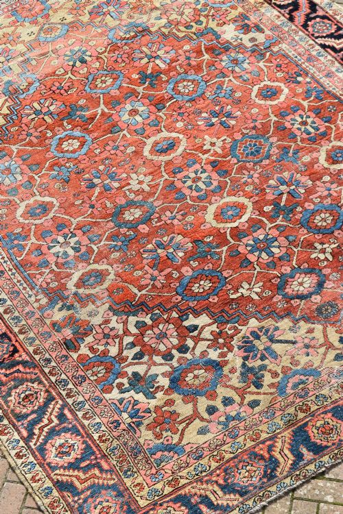 ANTIQUE HERIZ CARPET WITH ALLOVER FLOWERS 377X288 CM - ADDITIONAL PHOTO 3