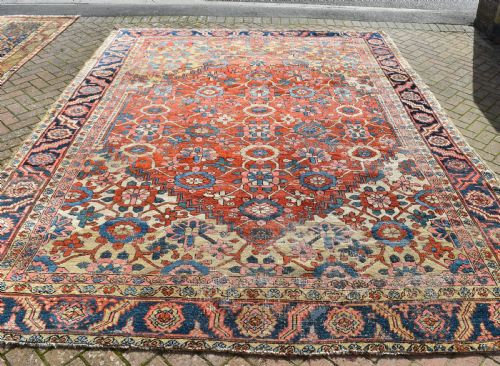 ANTIQUE HERIZ CARPET WITH ALLOVER FLOWERS 377X288 CM - ADDITIONAL PHOTO 7