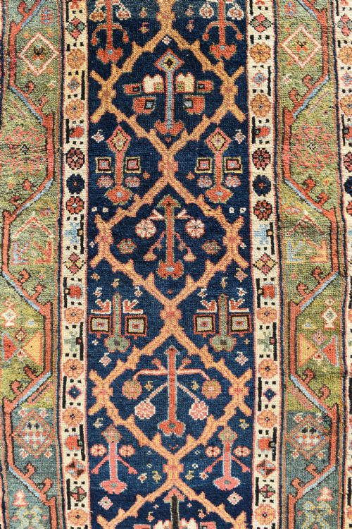 A VERY LONG NARROW ANTIQUE RUNNER 540X96 CM - ADDITIONAL PHOTO 4