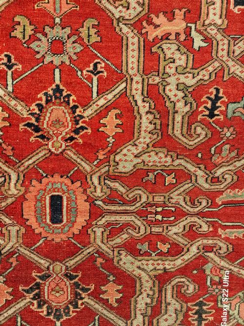 EXCEPTIONAL ANTIQUE SMALL FORMAT HERIZ RUG 188X150CM - ADDITIONAL PHOTO 1