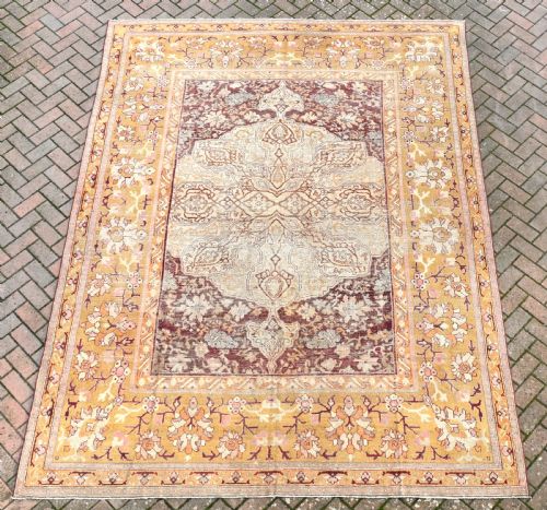 an antique feseneh country house carpet 343x253cm - CATEGORY: ANTIQUE RUGS - DATED 1890