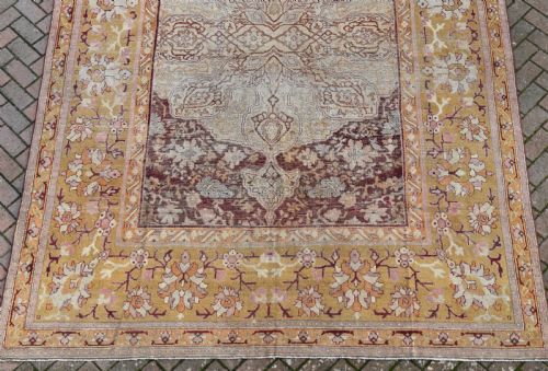 AN ANTIQUE FESENEH COUNTRY HOUSE CARPET 343X253CM - ADDITIONAL PHOTO 1