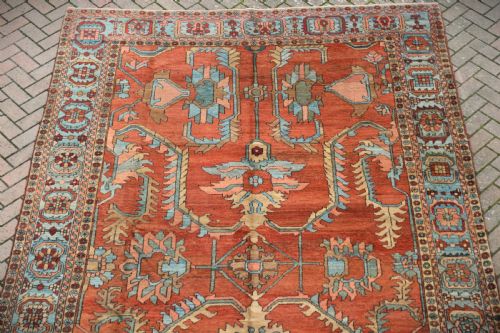 A WONDERFUL ANTIQUE HERIZ CARPET 357X246CM - ADDITIONAL PHOTO 2