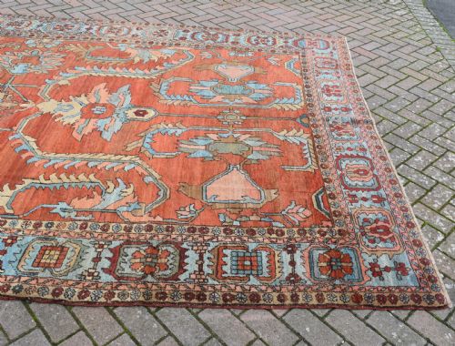A WONDERFUL ANTIQUE HERIZ CARPET 357X246CM - ADDITIONAL PHOTO 4