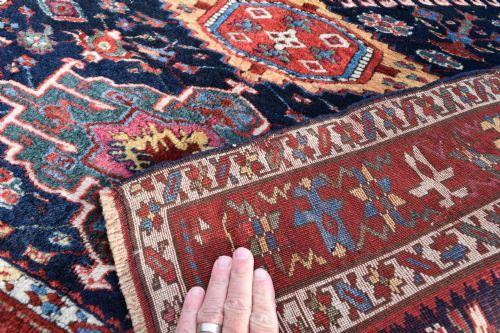 AN EARLY KARADAGH LONG RUG 385X115CM - ADDITIONAL PHOTO 7