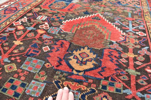 RARE KURDISH SAUG BULAK RUG 239X122CM - ADDITIONAL PHOTO 5