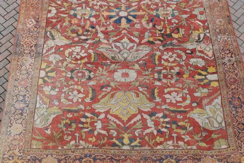 AN ANTIQUE SULTANABAD CARPET 390X3117 CM - ADDITIONAL PHOTO 1