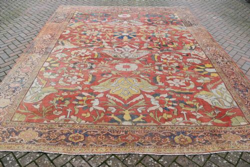 AN ANTIQUE SULTANABAD CARPET 390X3117 CM - ADDITIONAL PHOTO 4