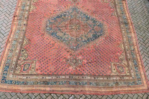 A VERY LARGE OLD MAPLES USHAK CARPET 450X420CM - ADDITIONAL PHOTO 1