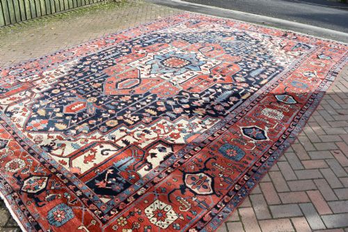 a very fine antique serapi type karaja over size carpet 483x350 cm - CATEGORY: ANTIQUE RUGS - DATED 1900