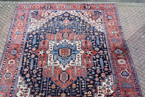 A VERY FINE ANTIQUE SERAPI TYPE KARAJA OVER SIZE CARPET 483X350 CM - ADDITIONAL PHOTO 1