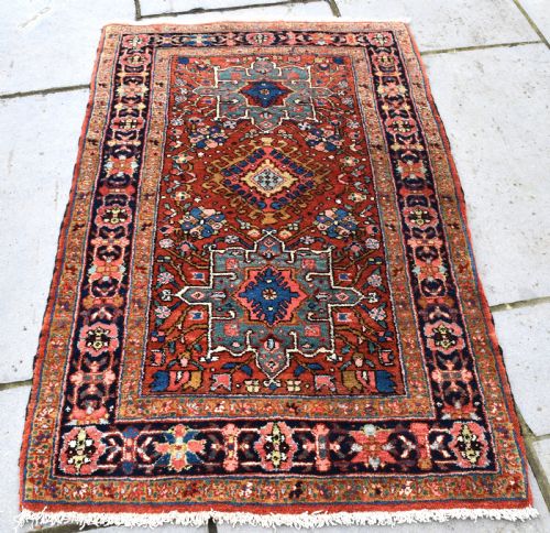 AN ANTIQUE HERIZ RUG 152X97 CM - ADDITIONAL PHOTO 2