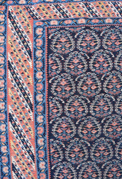 A GOOD ANTIQUE SENNEH KURD KILIM 176X146CM - ADDITIONAL PHOTO 2