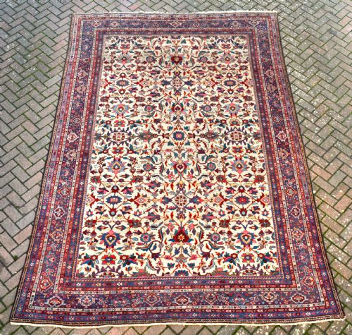 FINE ANTIQUE MAHAL ROOM SIZE CARPET 374X260CM