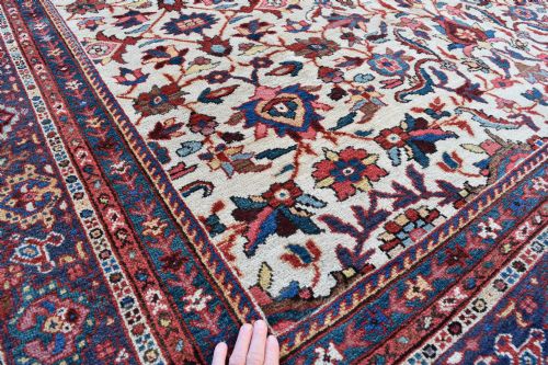 FINE ANTIQUE MAHAL ROOM SIZE CARPET 374X260CM - ADDITIONAL PHOTO 1
