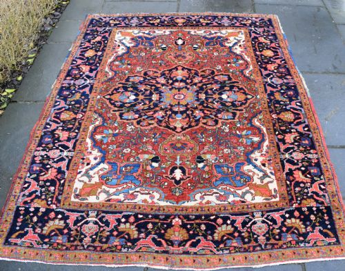 AN ANTIQUE HERIZ RUG 199X152CM - ADDITIONAL PHOTO 7
