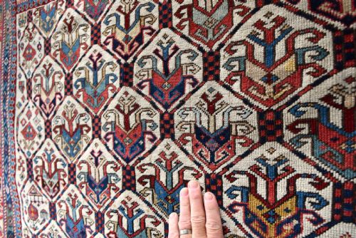 VERY FINE ANTIQUE SHIRVAN PRAYER RUG 135X124 CM - ADDITIONAL PHOTO 5