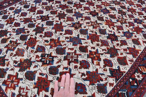 ANTIQUE IVORY GROUND AFSHAR RUG 140X107CM - ADDITIONAL PHOTO 2