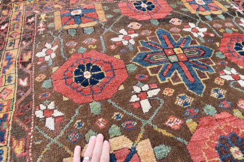 AN ANTIQUE KURDISH TRIBAL RUG 232X133 CM - ADDITIONAL PHOTO 2