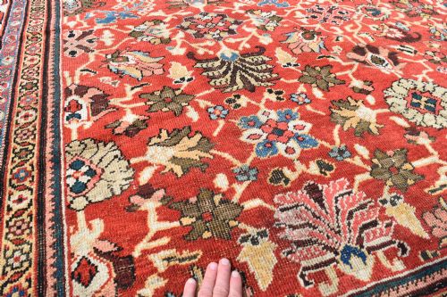 AN ANTIQUE MAHAL CARPET 380X310 CM - ADDITIONAL PHOTO 4