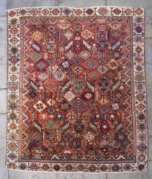 a very fine antique shekarlu tribal carpet 204x174 cm - CATEGORY: ANTIQUE RUGS - DATED 1850
