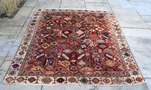 A VERY FINE ANTIQUE SHEKARLU TRIBAL CARPET 204X174 CM - ADDITIONAL PHOTO 1