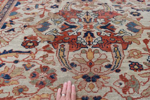 FINE ANTIQUE ZIEGLER CARPET 405X321 CM - ADDITIONAL PHOTO 7