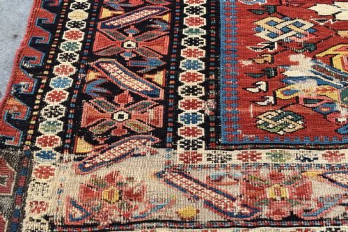 ANTIQUE SEYCHOR SUMAK RUG 194X149CM - ADDITIONAL PHOTO 3