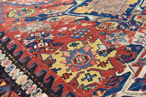 ANTIQUE SEYCHOR SUMAK RUG 194X149CM - ADDITIONAL PHOTO 4