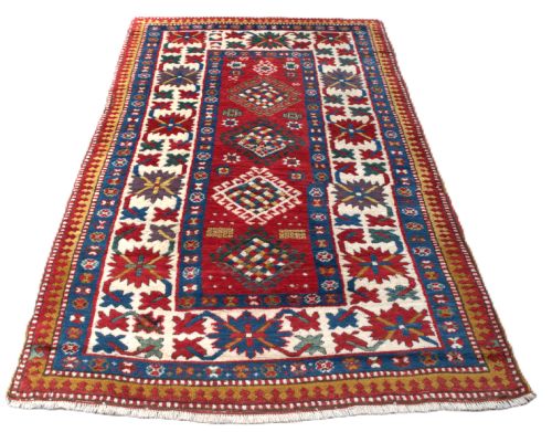 ANTIQUE CAUCASIAN KAZAK RUG 231X120CM - ADDITIONAL PHOTO 3