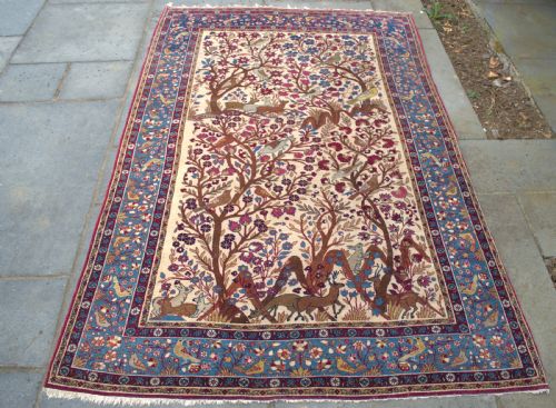 A FINE KIRMAN RUG 214X135CM - ADDITIONAL PHOTO 1