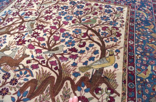 A FINE KIRMAN RUG 214X135CM - ADDITIONAL PHOTO 3