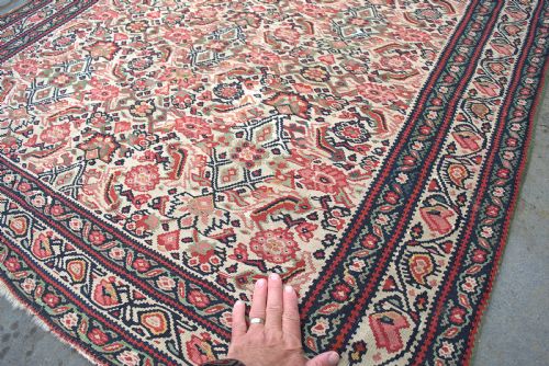 A FINE ANTIQUE SENNEH KILIM 202X128CM - ADDITIONAL PHOTO 2