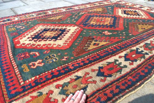 ANTIQUE KAZAK RUG 240X150 CM - ADDITIONAL PHOTO 2