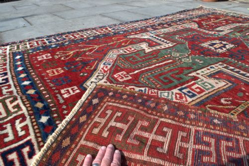 ANTIQUE SEWEN KAZAK 217X156 CM - ADDITIONAL PHOTO 3