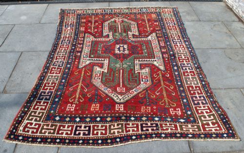 ANTIQUE SEWEN KAZAK 217X156 CM - ADDITIONAL PHOTO 5