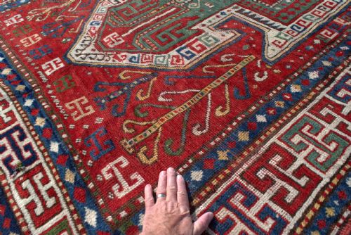 ANTIQUE SEWEN KAZAK 217X156 CM - ADDITIONAL PHOTO 6