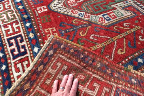 ANTIQUE SEWEN KAZAK 217X156 CM - ADDITIONAL PHOTO 8