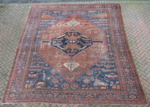 antique bakshaish carpet 416x348 cm - CATEGORY: ANTIQUE RUGS - DATED 1880