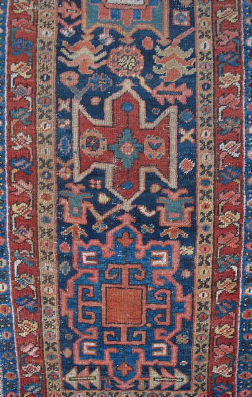 AN ANTIQUE GORRAVAN NARROW RUNNER 268X77 CM - ADDITIONAL PHOTO 3