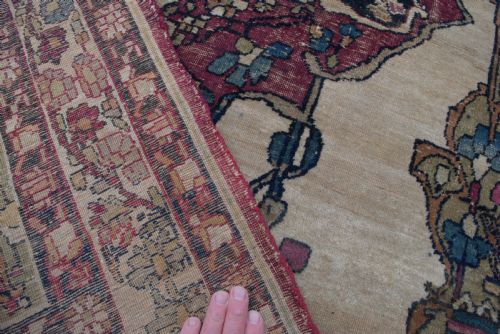 ANTIQUE KIRMAN RUG 181X136 CM - ADDITIONAL PHOTO 4