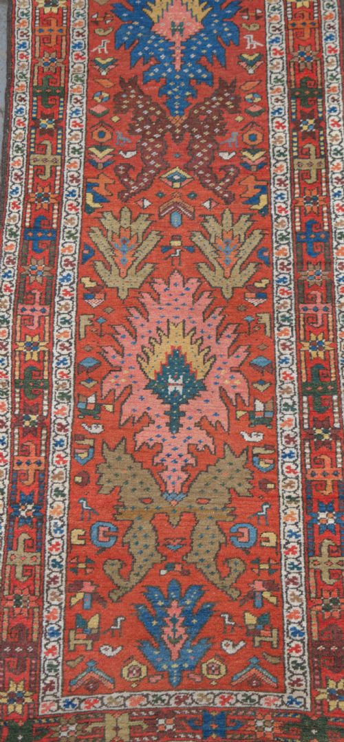 AN ANTIQUE NARROW HERIZ RUNNER 310X76 CM - ADDITIONAL PHOTO 1