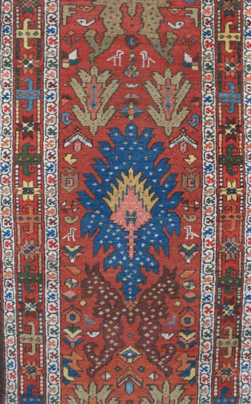 AN ANTIQUE NARROW HERIZ RUNNER 310X76 CM - ADDITIONAL PHOTO 3