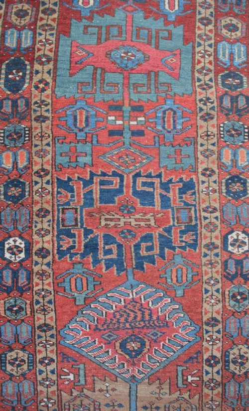 AN ANTIQUE HERIZ RUNNER 380X92 CM - ADDITIONAL PHOTO 1