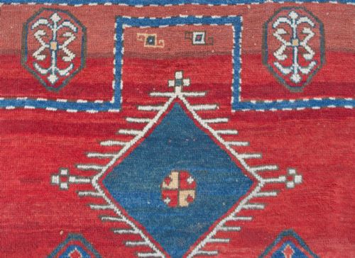 ANTIQUE KAZAK PRAYER RUG 149X118CM - ADDITIONAL PHOTO 7