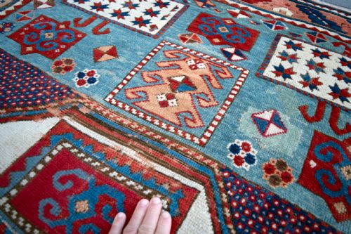EARLY KARACHOPF KAZAK RUG 223X160CM - ADDITIONAL PHOTO 3