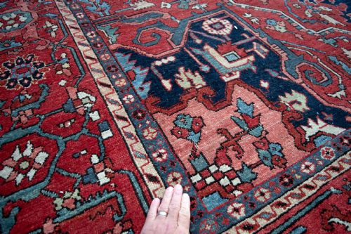 ANTIQUE KARAJA CARPET 396X330CM - ADDITIONAL PHOTO 2